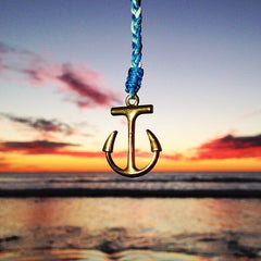 Gold Anchor Aqua