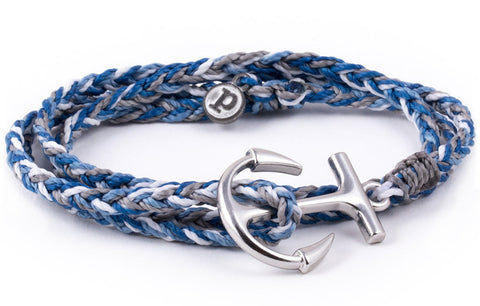 Silver Anchor Blue