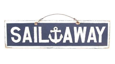 Sail Away (Navy Blue-White)