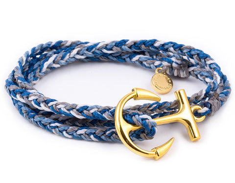 Gold Anchor Blue
