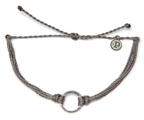 Silver Circle Dark Grey