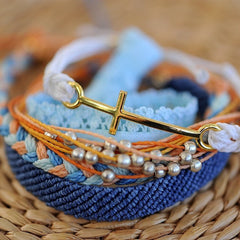 Flat Braided Periwinkle Blue