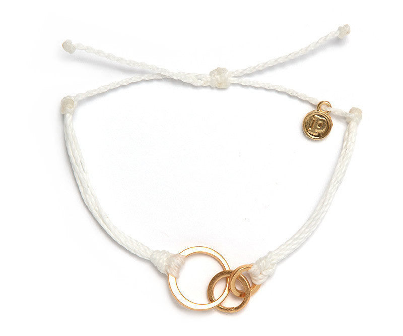 Gold 3 Circle White