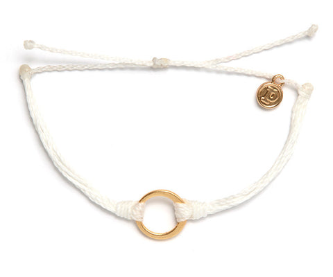 Gold Circle White