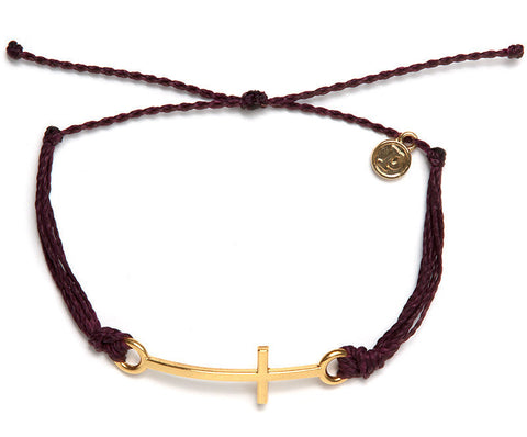 Gold Cross Burgundy