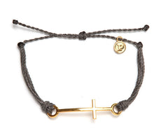 Gold Cross Dark Grey
