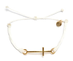 Gold Cross White