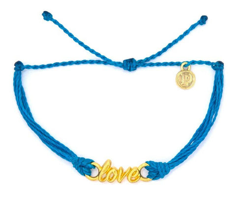 Gold Love Neon Blue