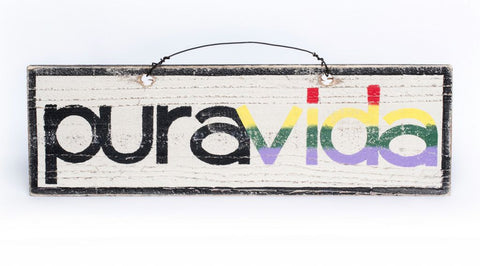 Pura Vida (White-Black-Rainbow)