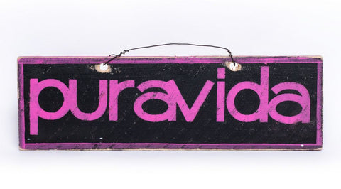 Pura Vida (Black-Neon Pink)