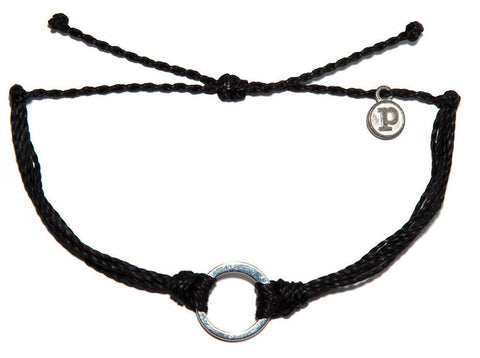 Silver Circle Black