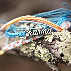 Silver Karma Neon Blue