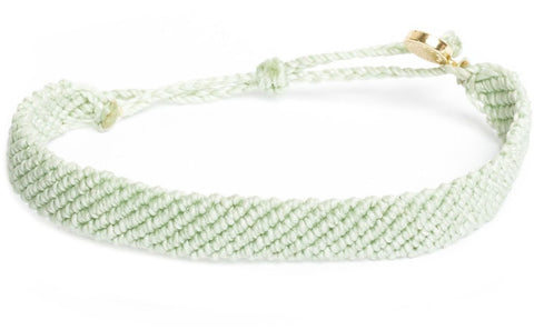 Flat Braided Minty Green